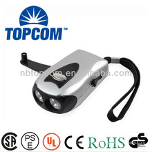 2 led manual dynamo torch with charge hole TP-PH011